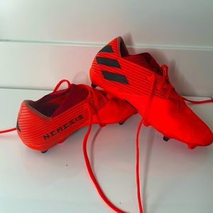 Adidas Bright Orange NEMESIS cleats